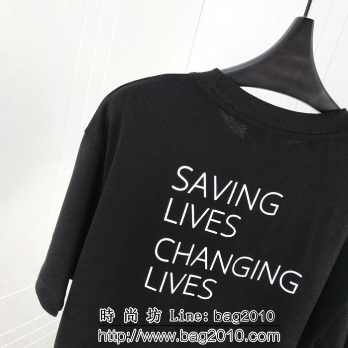 BALENCIAGA巴黎世家 新款 世界糧食計畫署 黑色T恤 情侶款 ydi1383